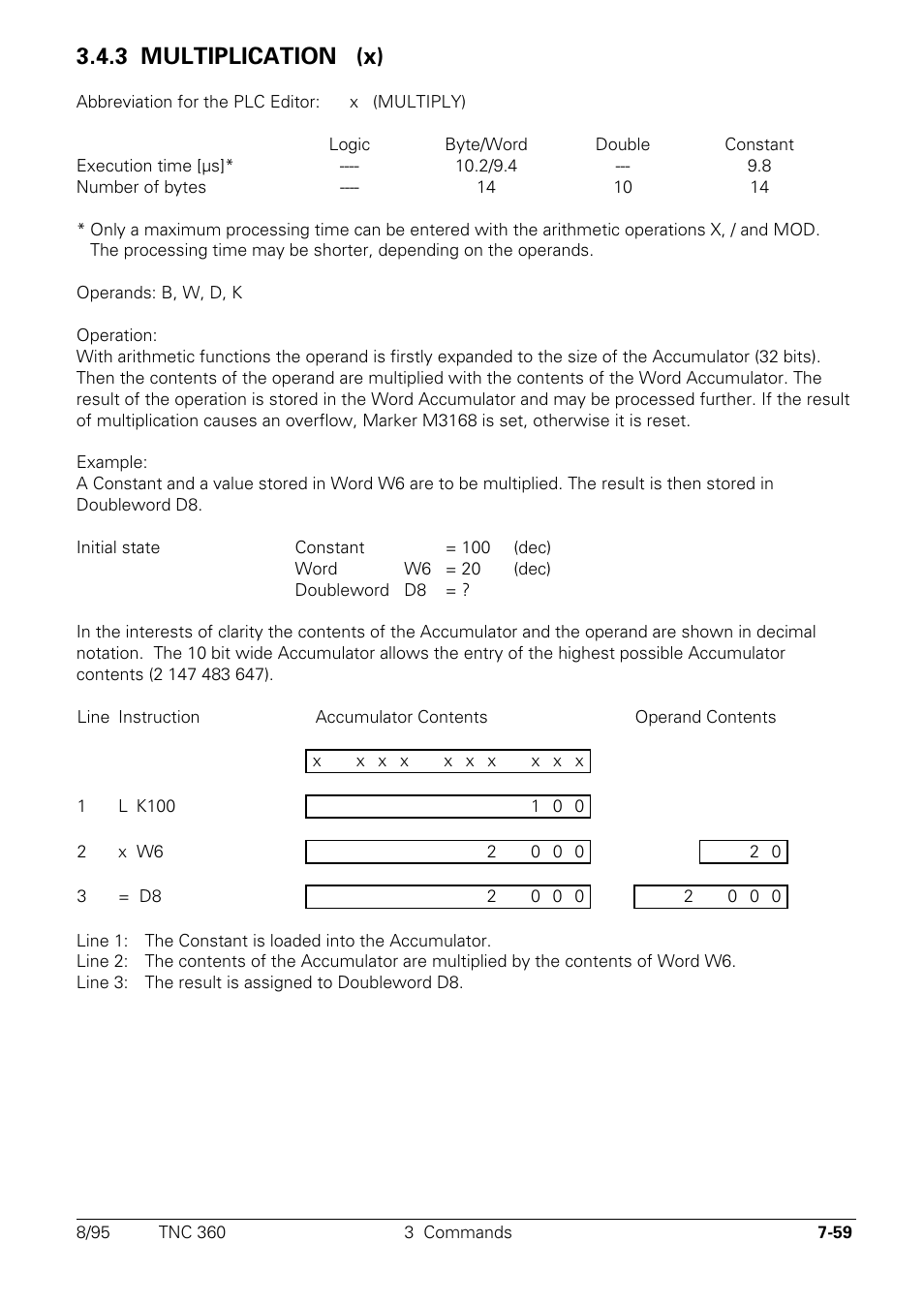 3 multiplication, 3 multiplication (x) x | HEIDENHAIN TNC 335 Technical Manual User Manual | Page 438 / 581