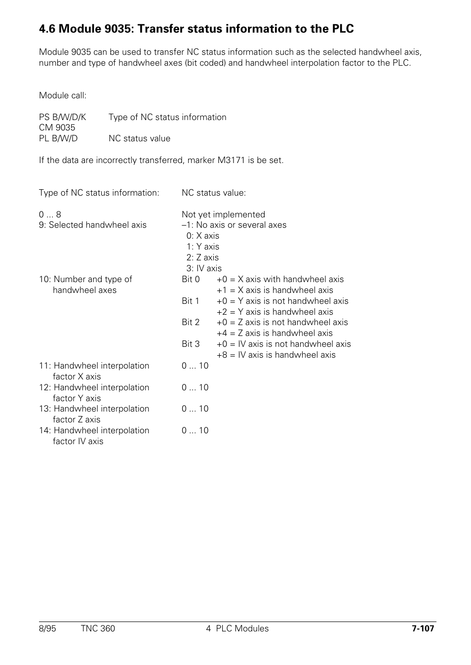 HEIDENHAIN TNC 335 Technical Manual User Manual | Page 486 / 581