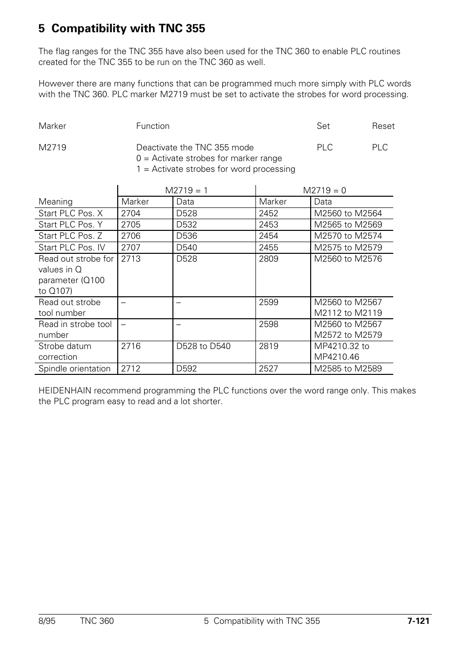 Compatibility with tnc 355, 5 compatibility with tnc 355 | HEIDENHAIN TNC 335 Technical Manual User Manual | Page 500 / 581