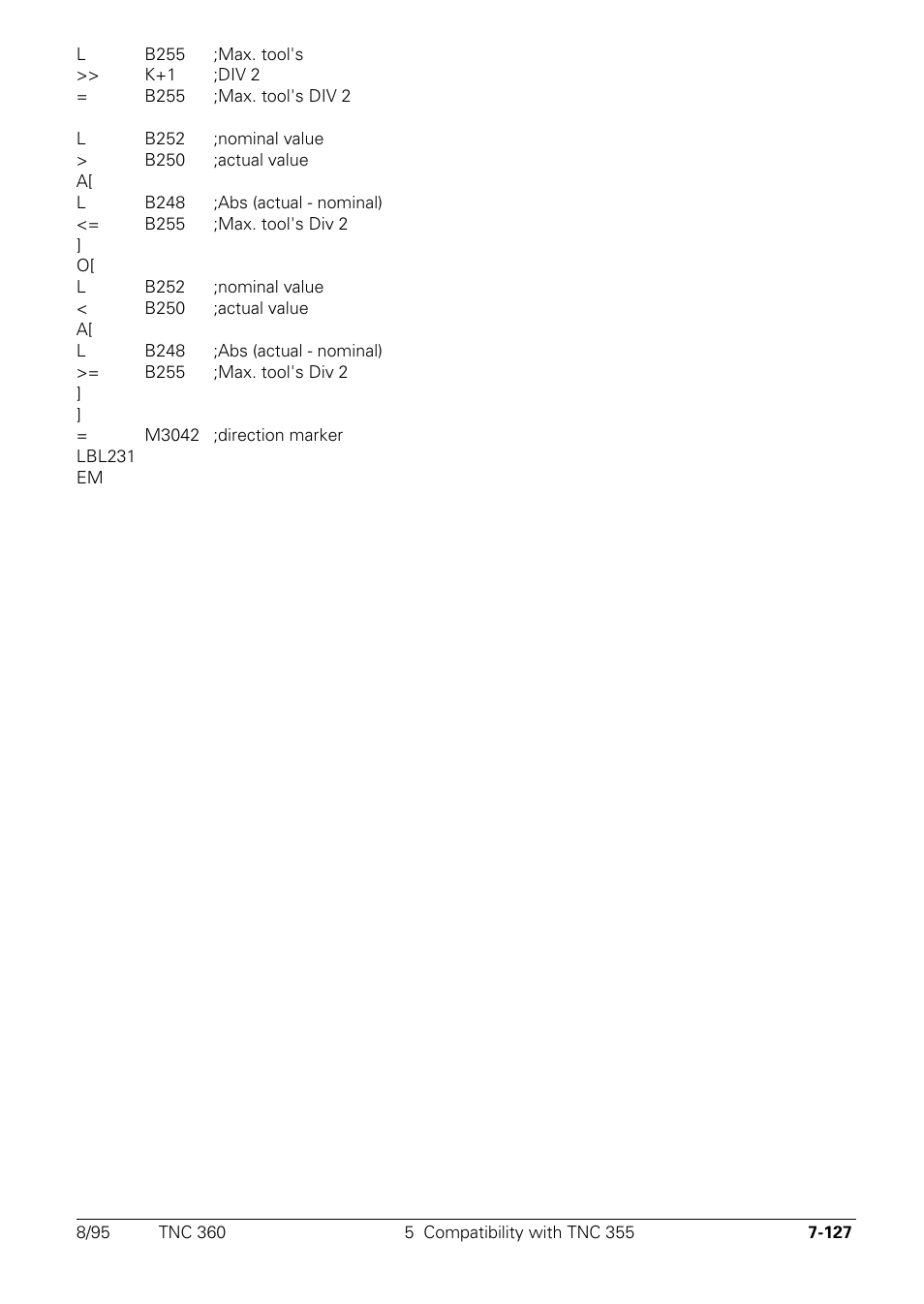HEIDENHAIN TNC 335 Technical Manual User Manual | Page 506 / 581