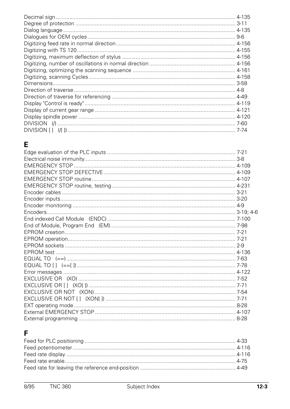 HEIDENHAIN TNC 335 Technical Manual User Manual | Page 574 / 581