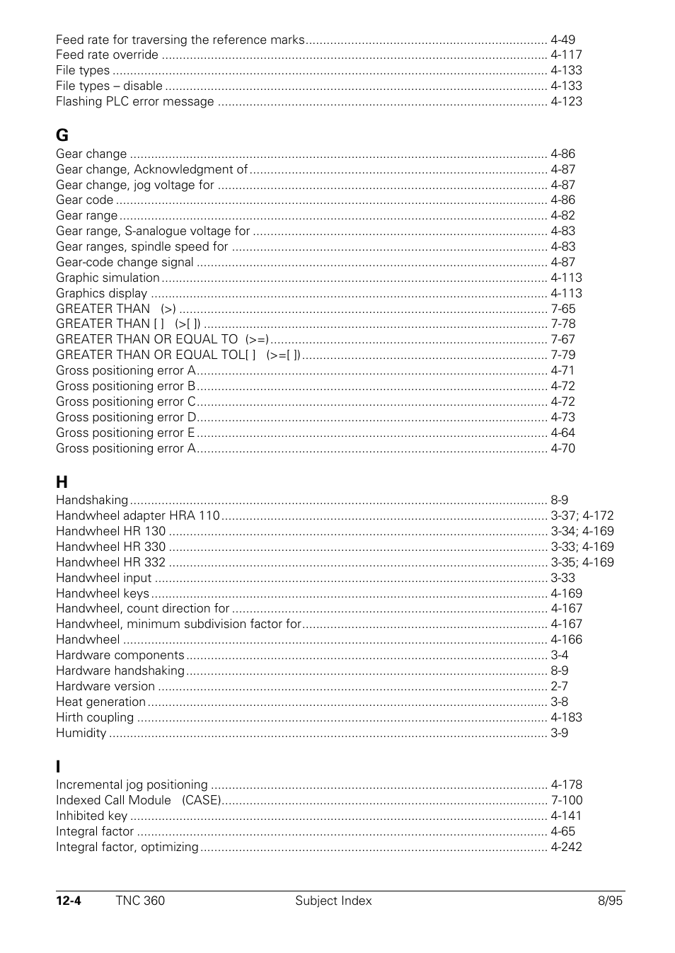 HEIDENHAIN TNC 335 Technical Manual User Manual | Page 575 / 581