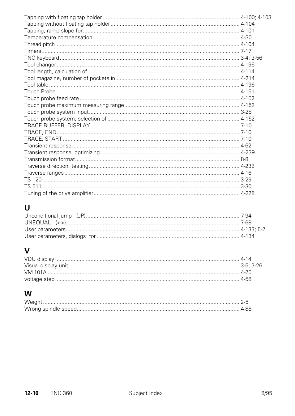 HEIDENHAIN TNC 335 Technical Manual User Manual | Page 581 / 581