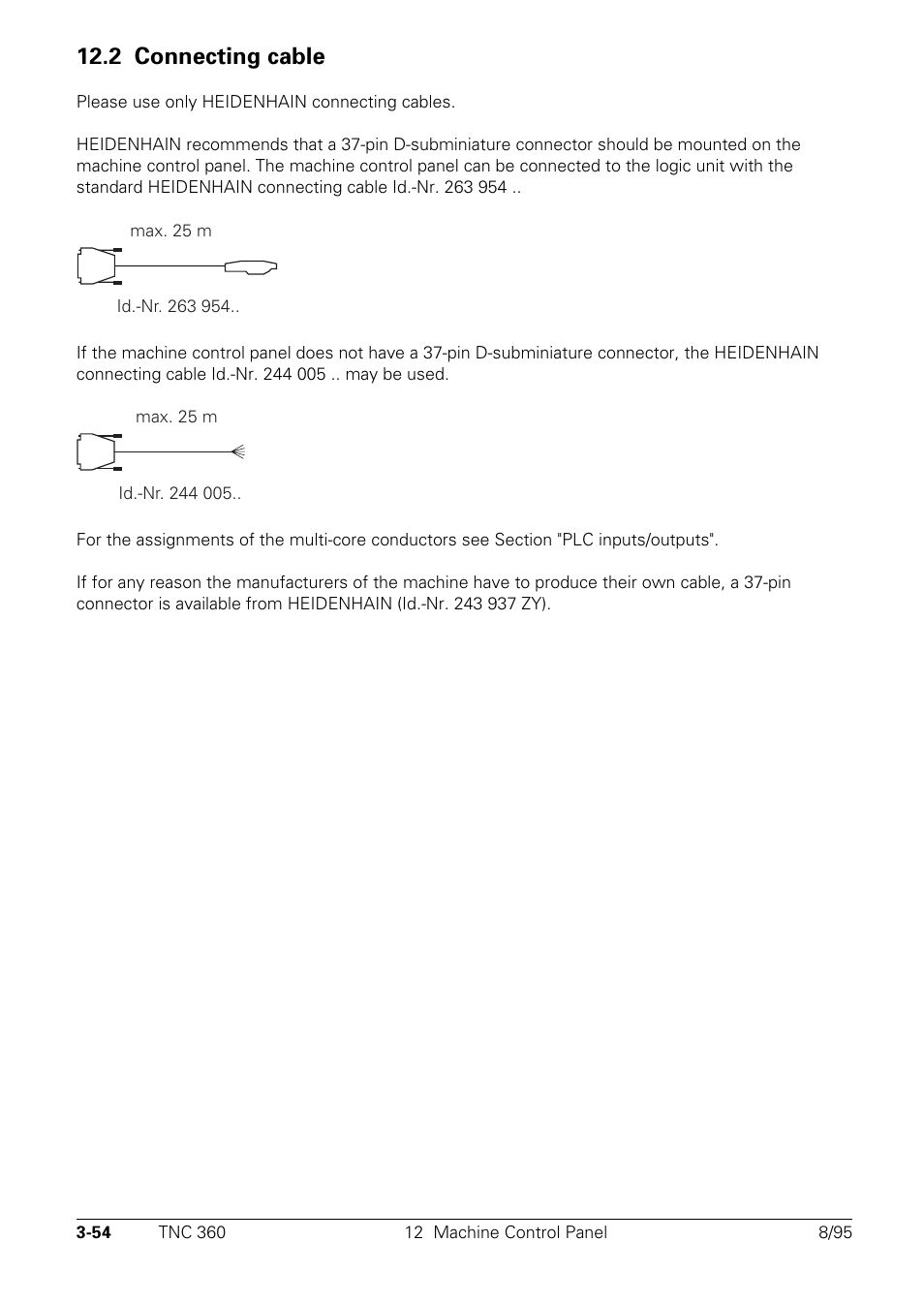 Connecting cable, 2 connecting cable | HEIDENHAIN TNC 335 Technical Manual User Manual | Page 77 / 581