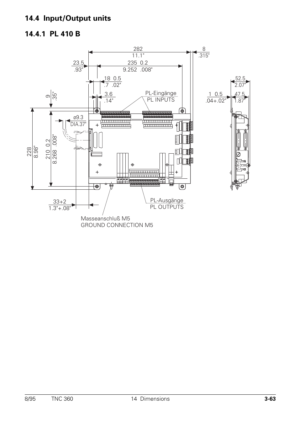 Input/output units, 1 pl 410 b | HEIDENHAIN TNC 335 Technical Manual User Manual | Page 85 / 581