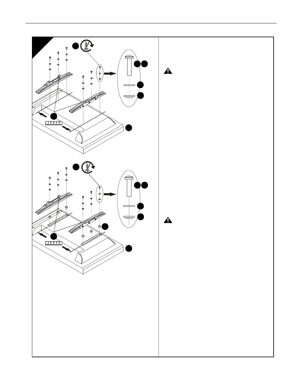 Einbau der halterungen am display | Chief Manufacturing ICMPFM1S User Manual | Page 19 / 64