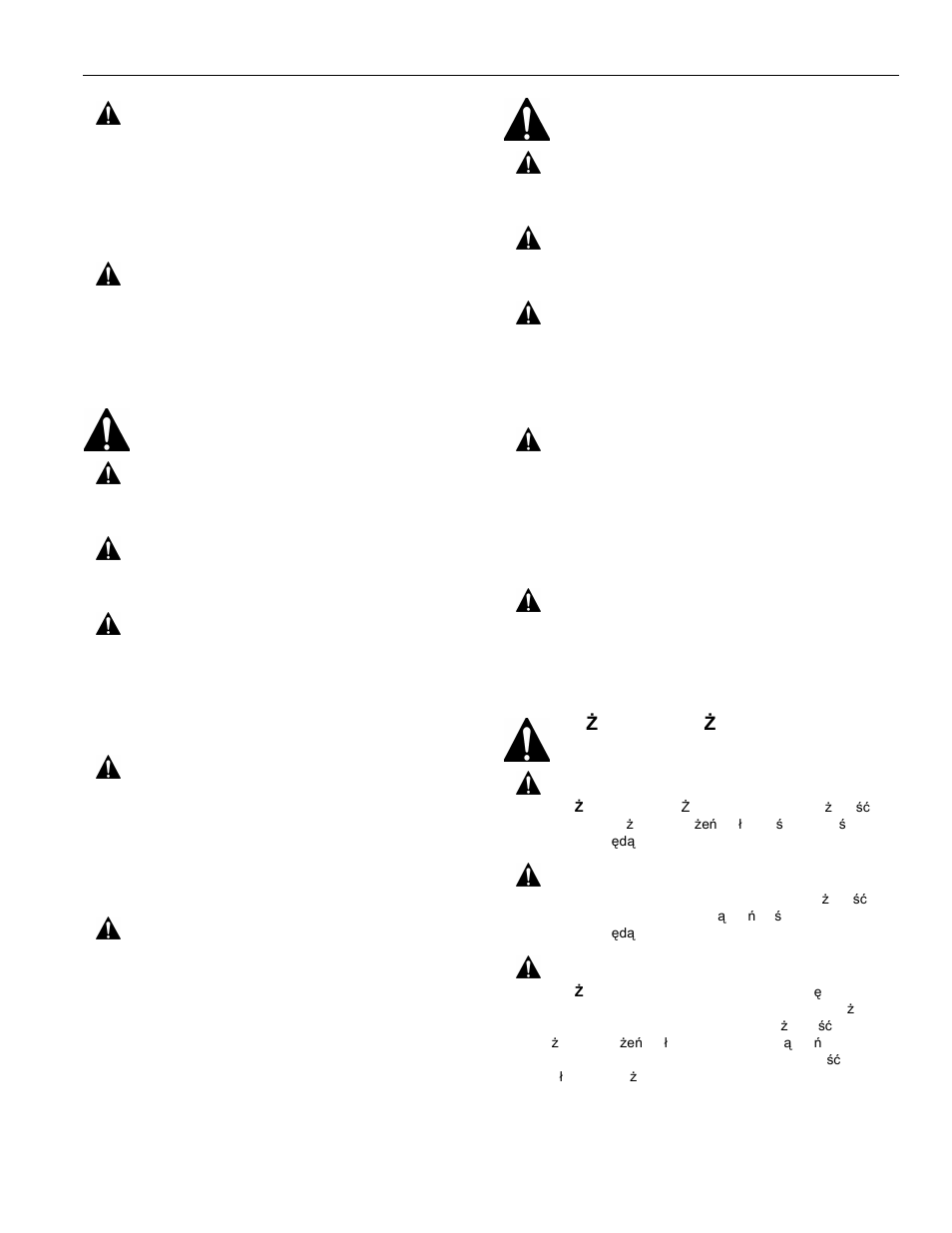 Viktiga varningar och försiktighetsanvisningar, Tärkeät varoitukset ja hälytykset, Wa ne ostrze enia i przestrogi | Chief Manufacturing ICMPFM1S User Manual | Page 5 / 64