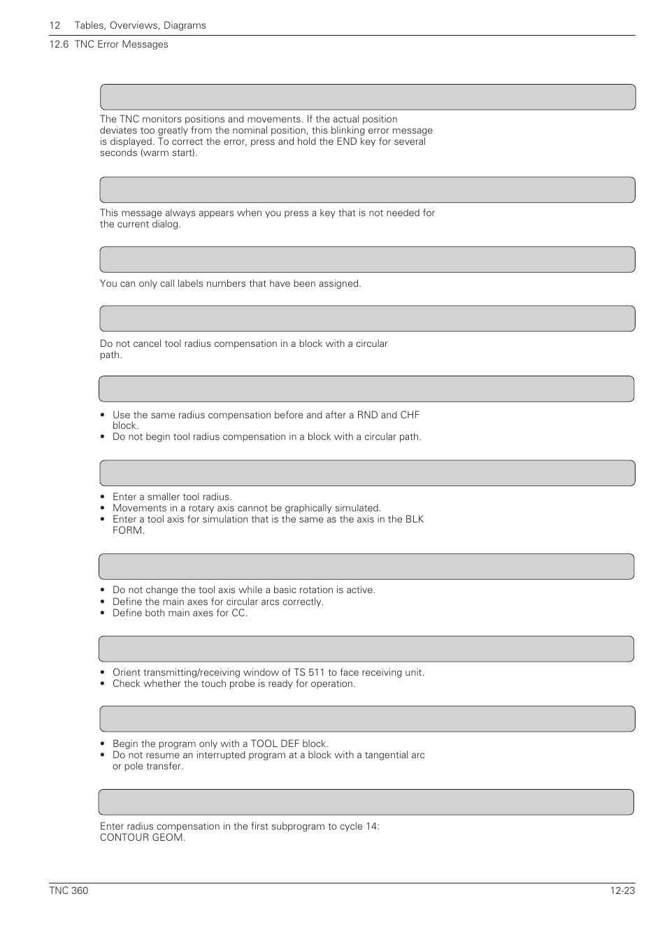 HEIDENHAIN TNC 360 User Manual User Manual | Page 233 / 237