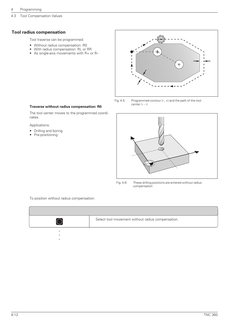 Tool radius compensation | HEIDENHAIN TNC 360 User Manual User Manual | Page 77 / 237