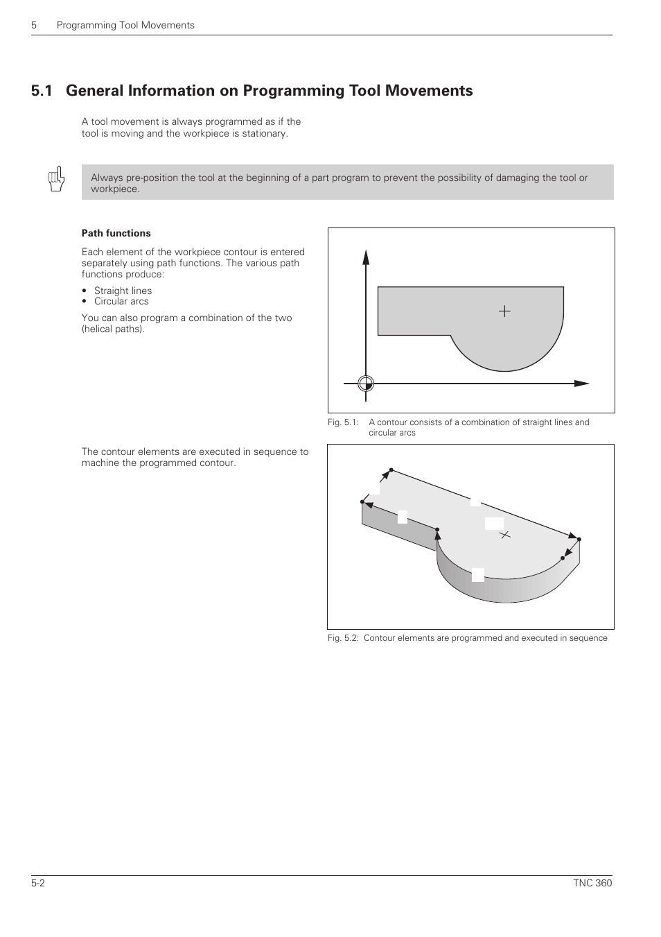 General information on programming tool movements, Cl l | HEIDENHAIN TNC 360 User Manual User Manual | Page 86 / 237