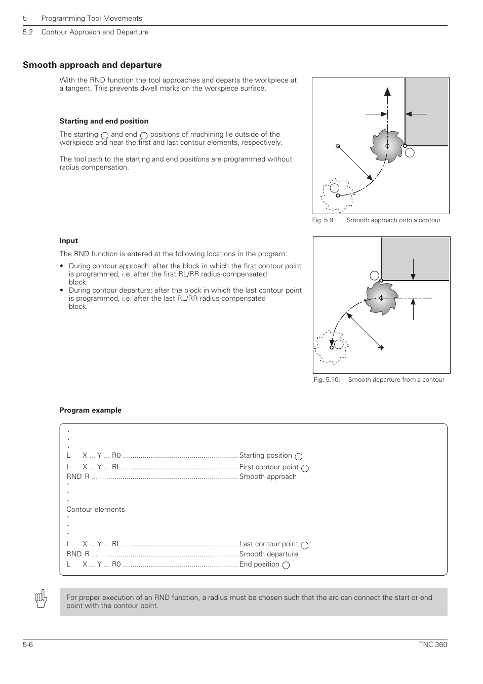 Smooth approach and departure | HEIDENHAIN TNC 360 User Manual User Manual | Page 90 / 237