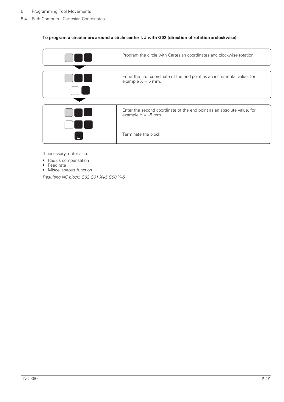 HEIDENHAIN TNC 360 ISO Programming User Manual | Page 102 / 227