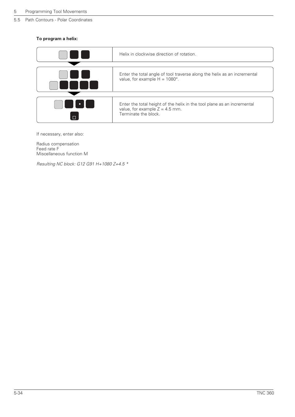 HEIDENHAIN TNC 360 ISO Programming User Manual | Page 117 / 227