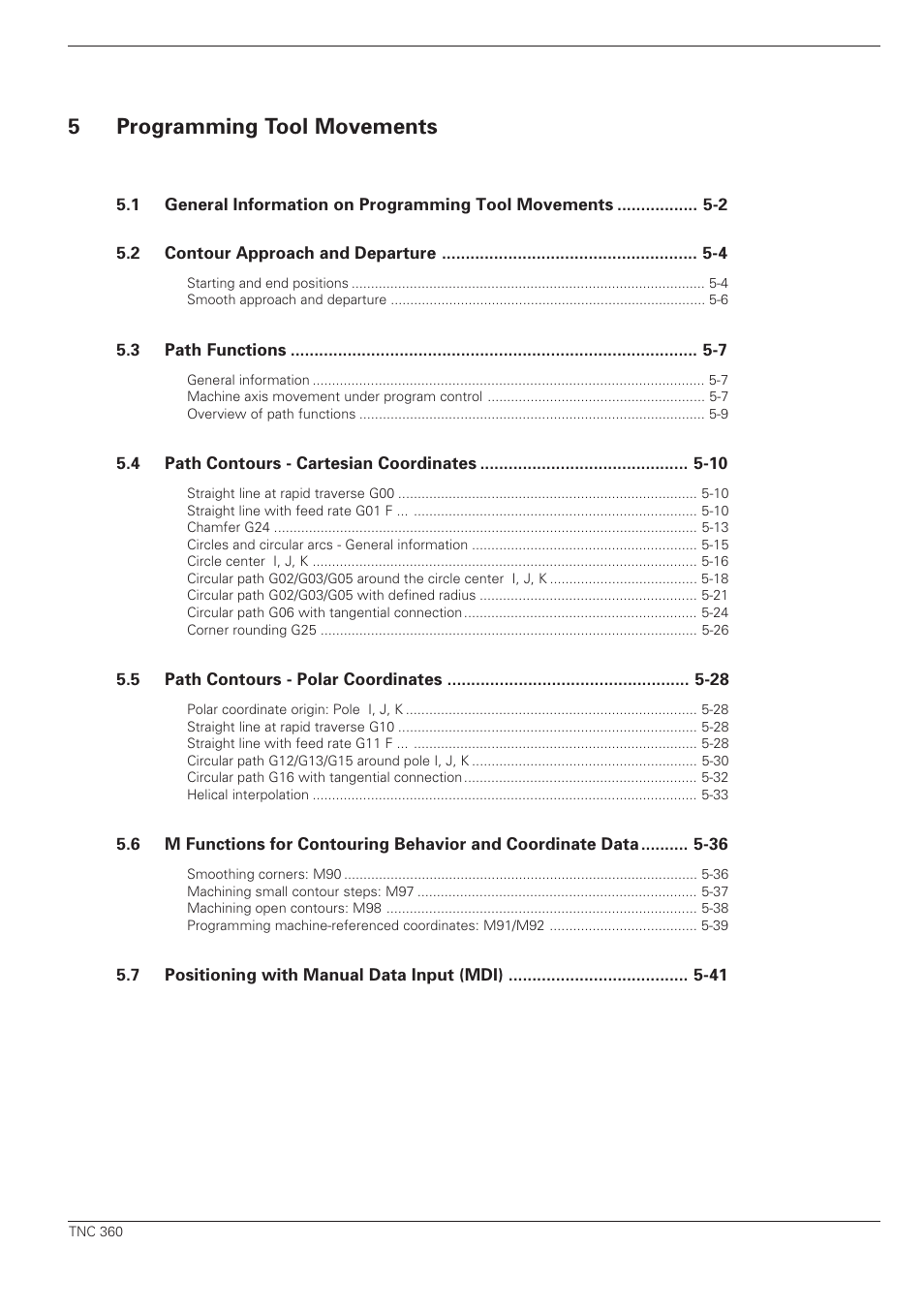 Programming tool movements, 5programming tool movements | HEIDENHAIN TNC 360 ISO Programming User Manual | Page 12 / 227