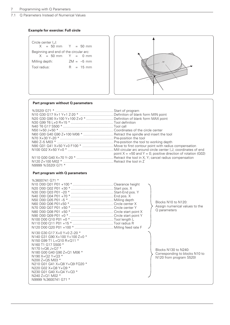 HEIDENHAIN TNC 360 ISO Programming User Manual | Page 138 / 227