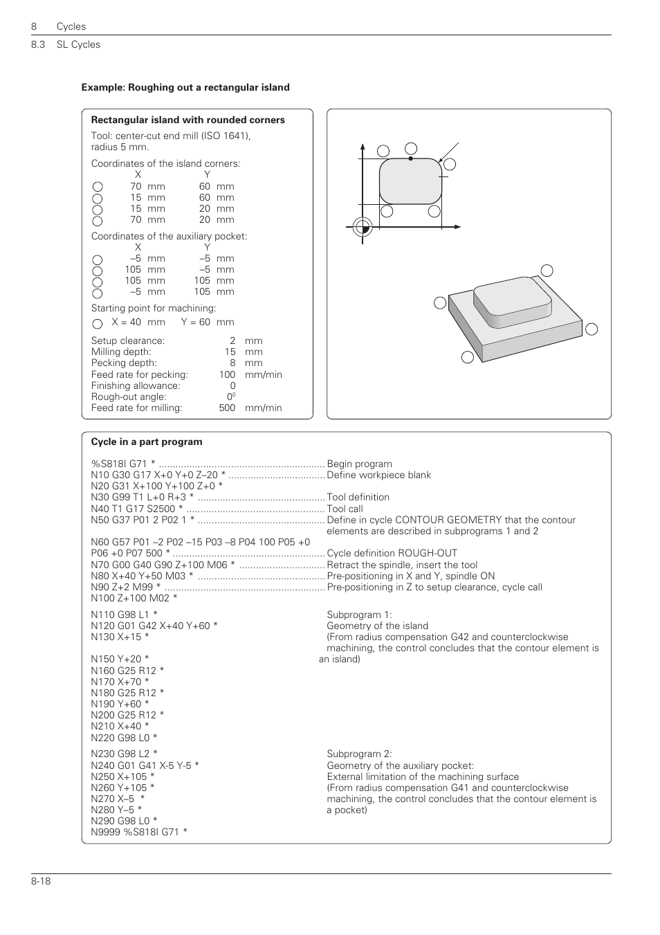 HEIDENHAIN TNC 360 ISO Programming User Manual | Page 171 / 227