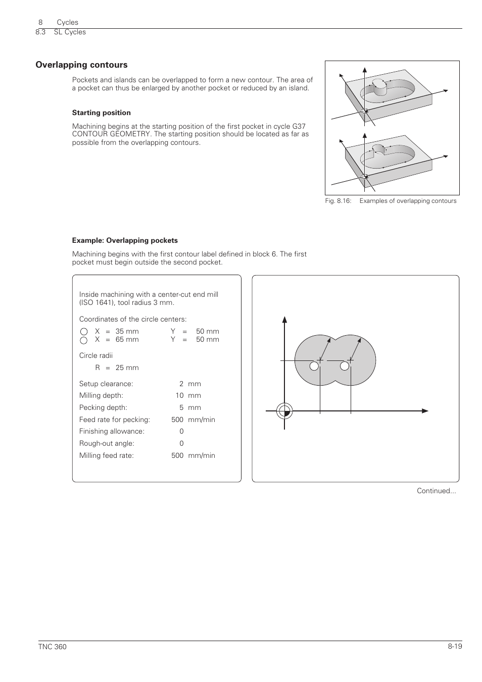 Overlapping contours -19, Xr25 r25 | HEIDENHAIN TNC 360 ISO Programming User Manual | Page 172 / 227