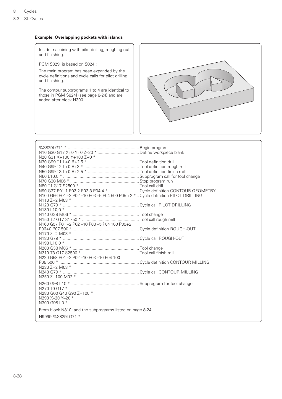 HEIDENHAIN TNC 360 ISO Programming User Manual | Page 181 / 227