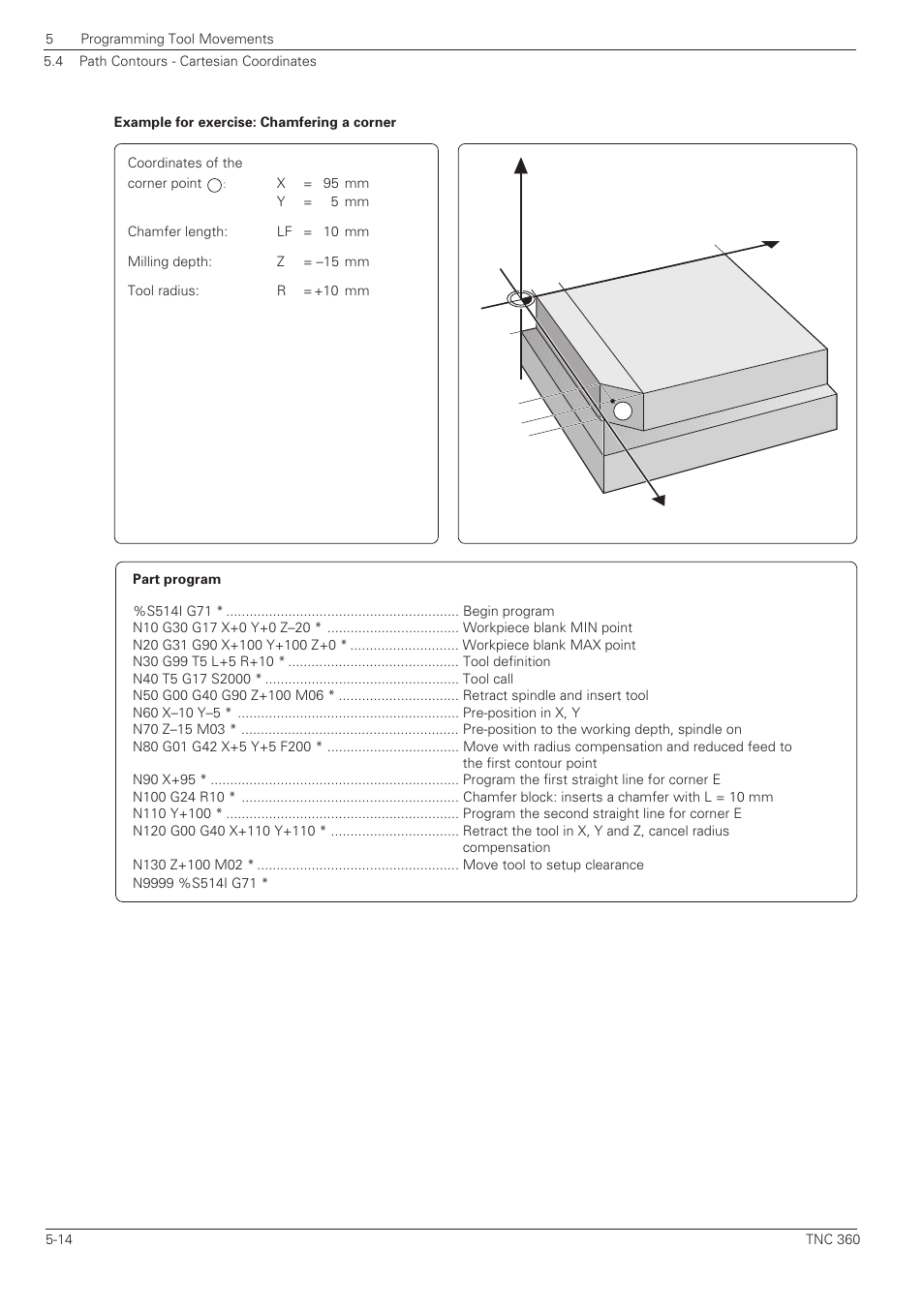 Xy z | HEIDENHAIN TNC 360 ISO Programming User Manual | Page 97 / 227