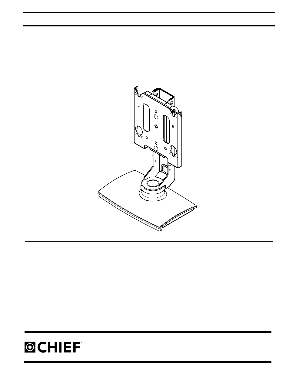 Chief Manufacturing LCD Swivel Stand MSS6000 User Manual | 10 pages