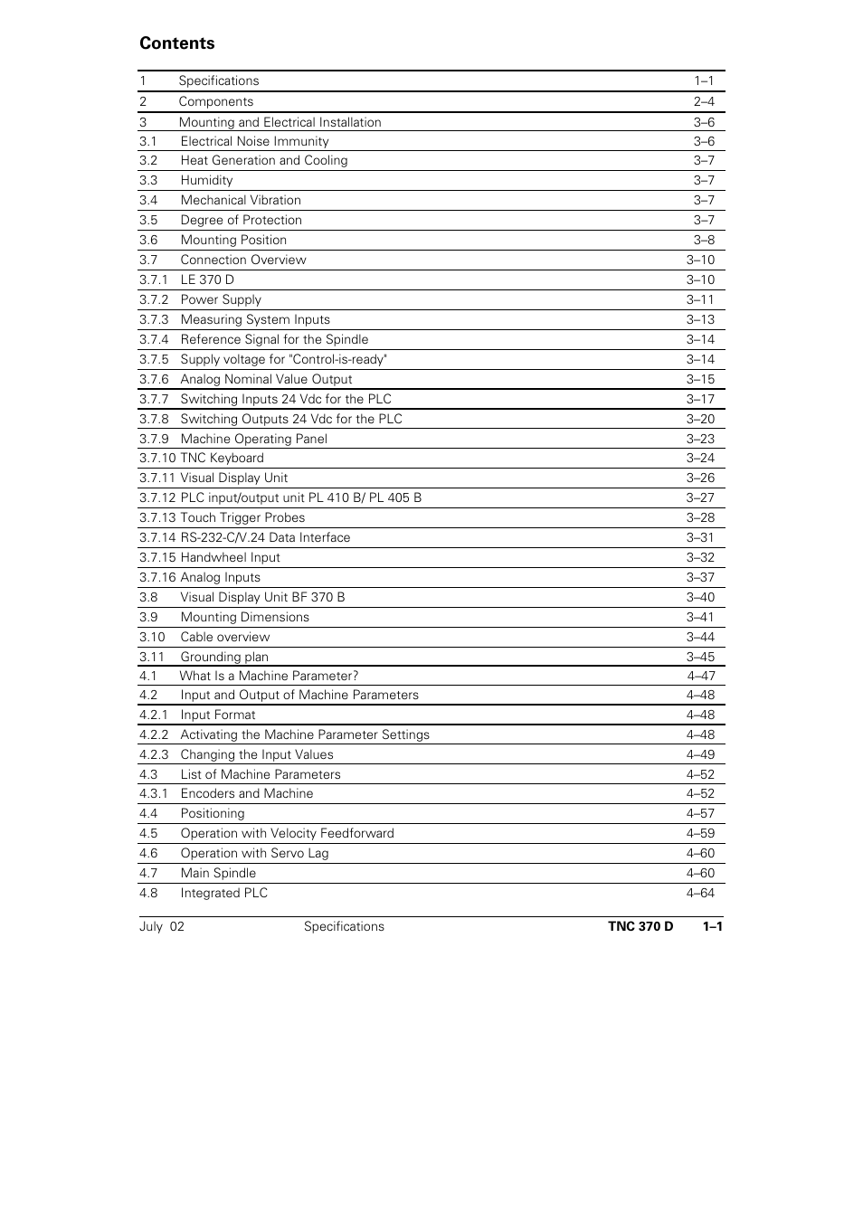 HEIDENHAIN TNC 370D User Manual | Page 2 / 92