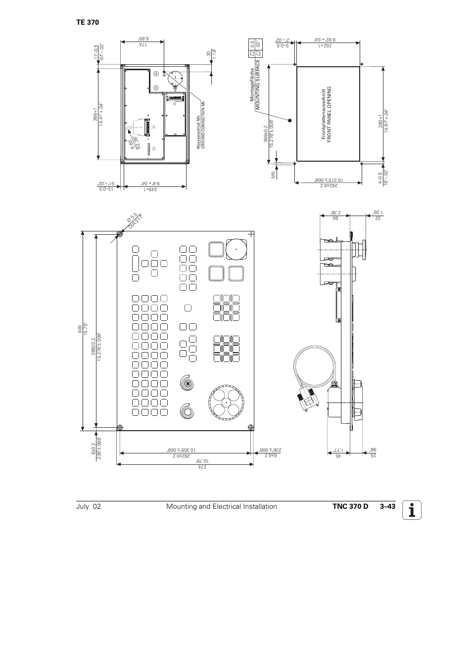 Te 370 | HEIDENHAIN TNC 370D User Manual | Page 46 / 92