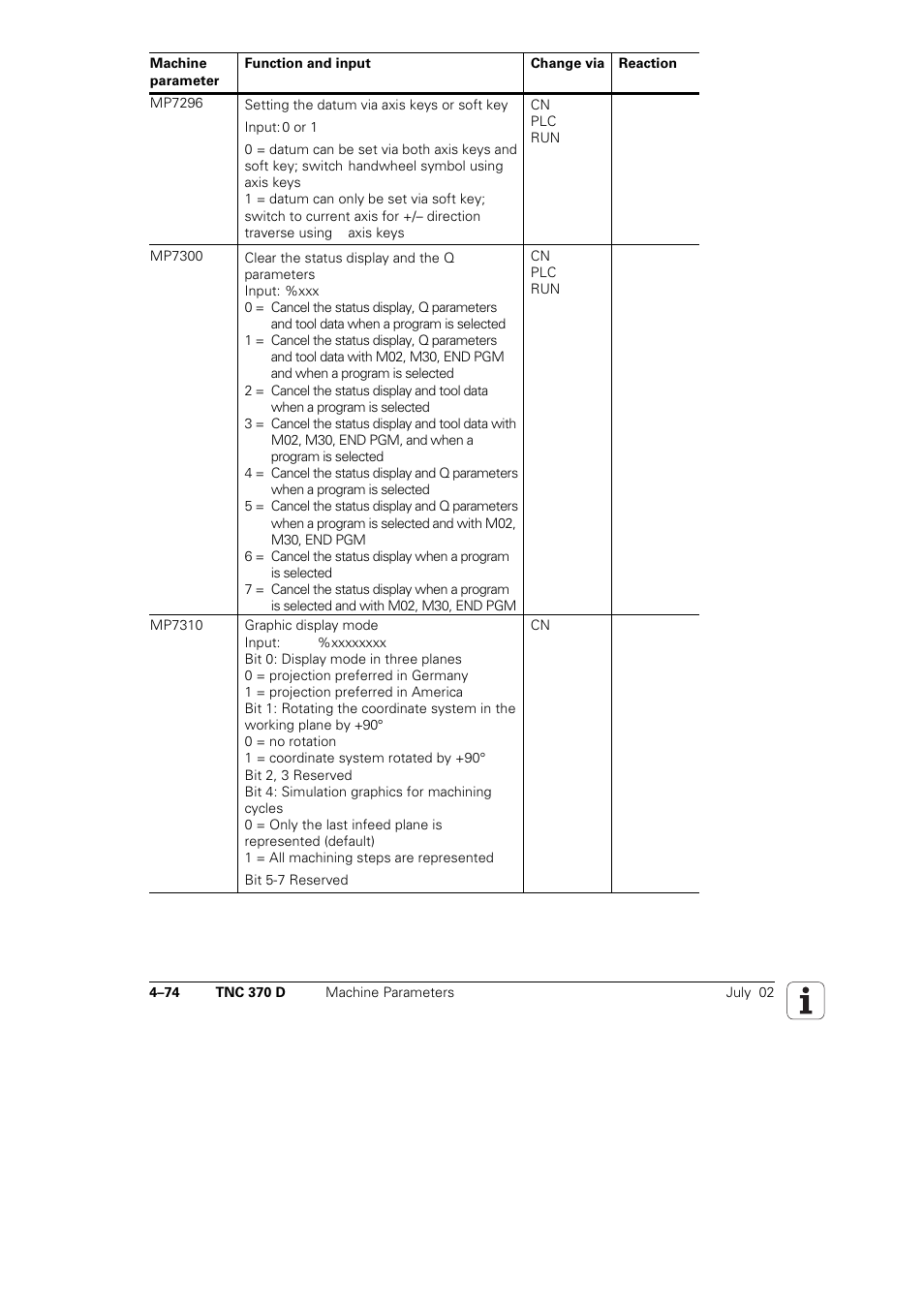 HEIDENHAIN TNC 370D User Manual | Page 77 / 92