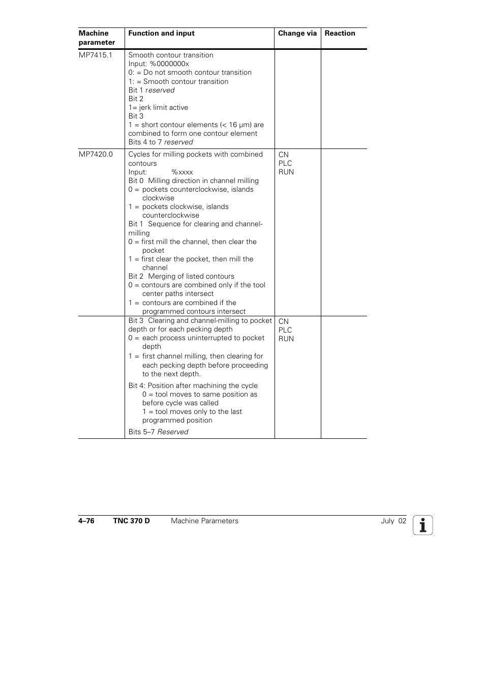 HEIDENHAIN TNC 370D User Manual | Page 79 / 92