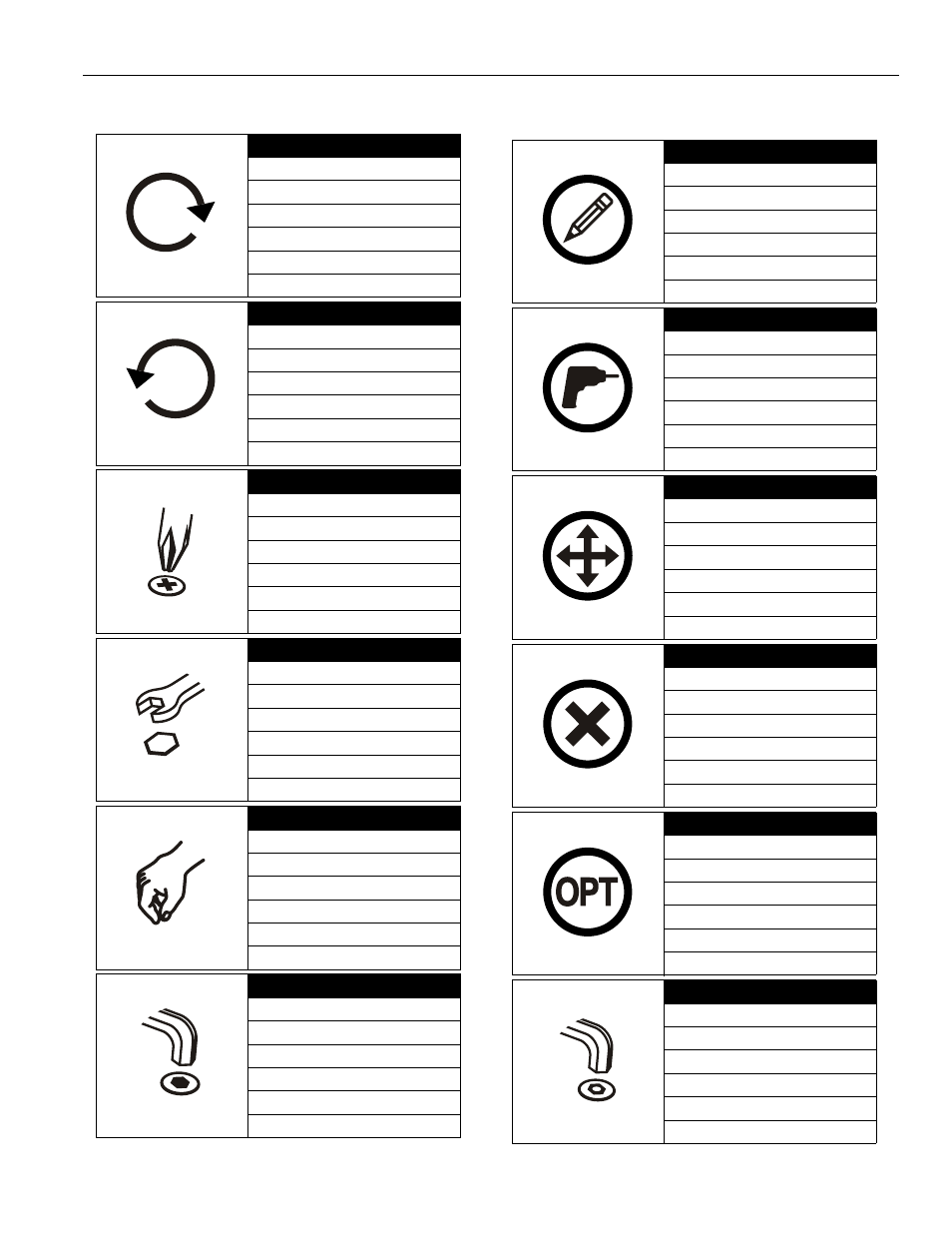 Legend | Chief Manufacturing LCD2C User Manual | Page 3 / 8