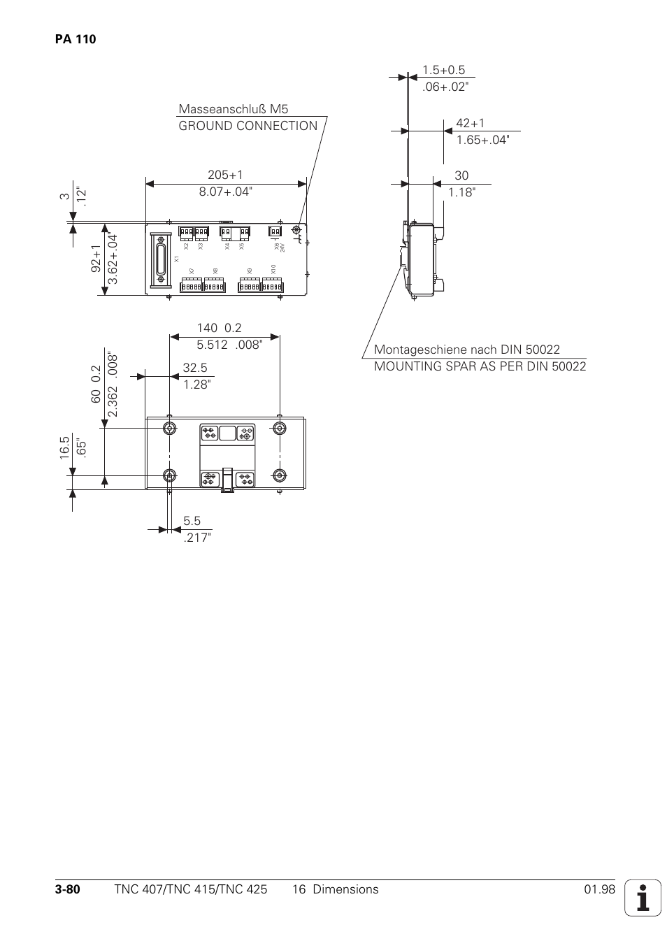HEIDENHAIN TNC 407 (243 020) Technical Manual User Manual | Page 109 / 752