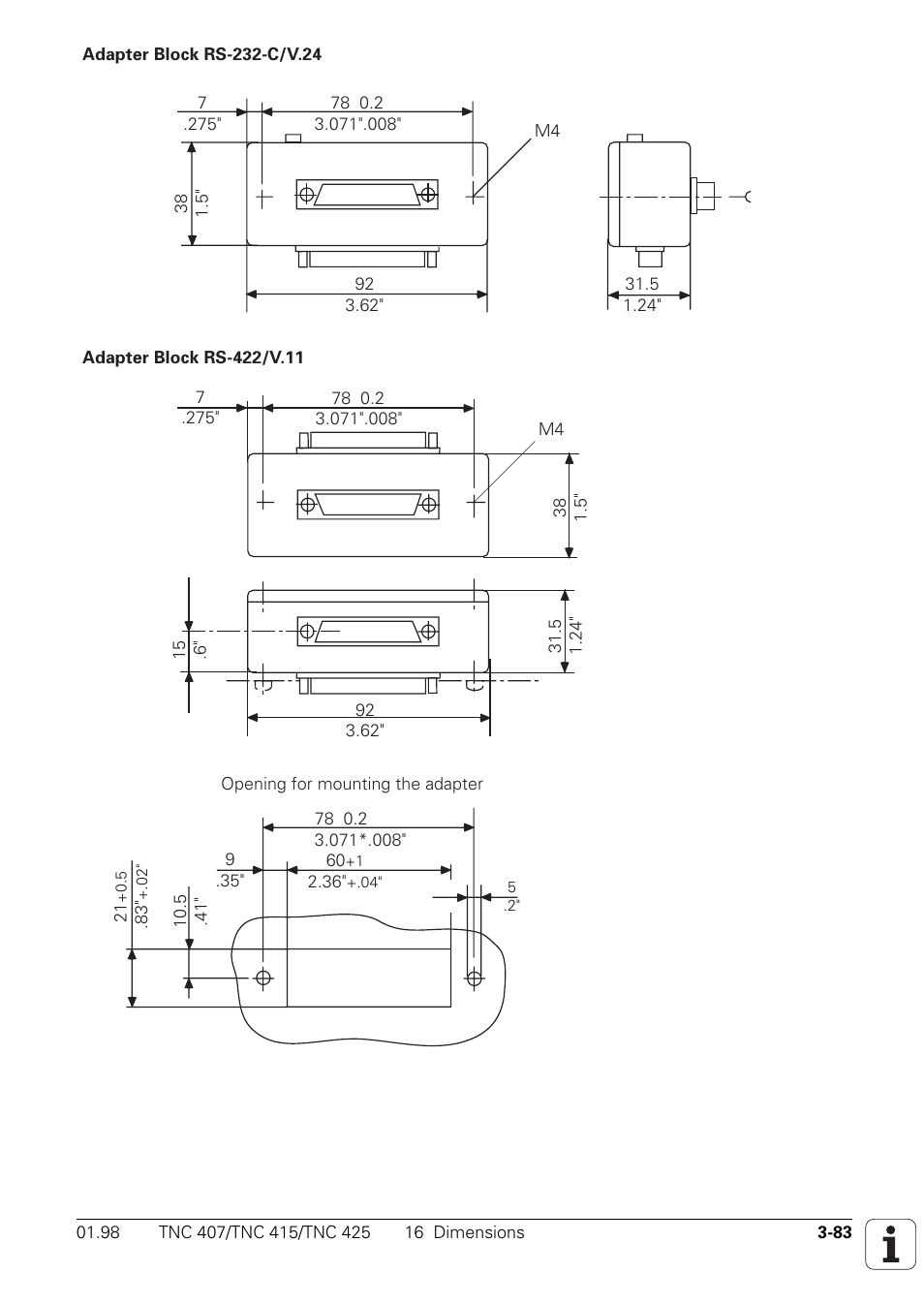 HEIDENHAIN TNC 407 (243 020) Technical Manual User Manual | Page 112 / 752