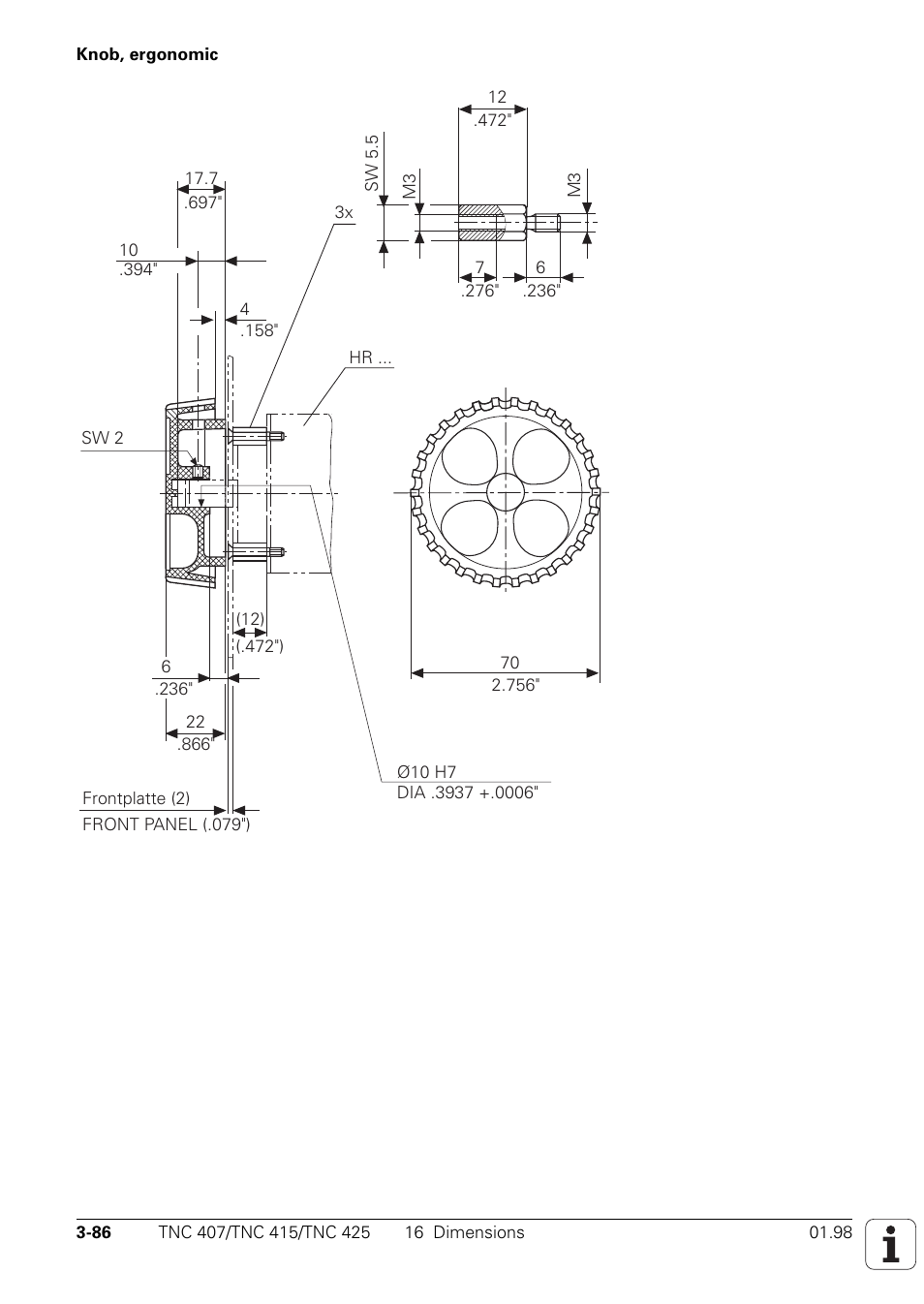 HEIDENHAIN TNC 407 (243 020) Technical Manual User Manual | Page 115 / 752