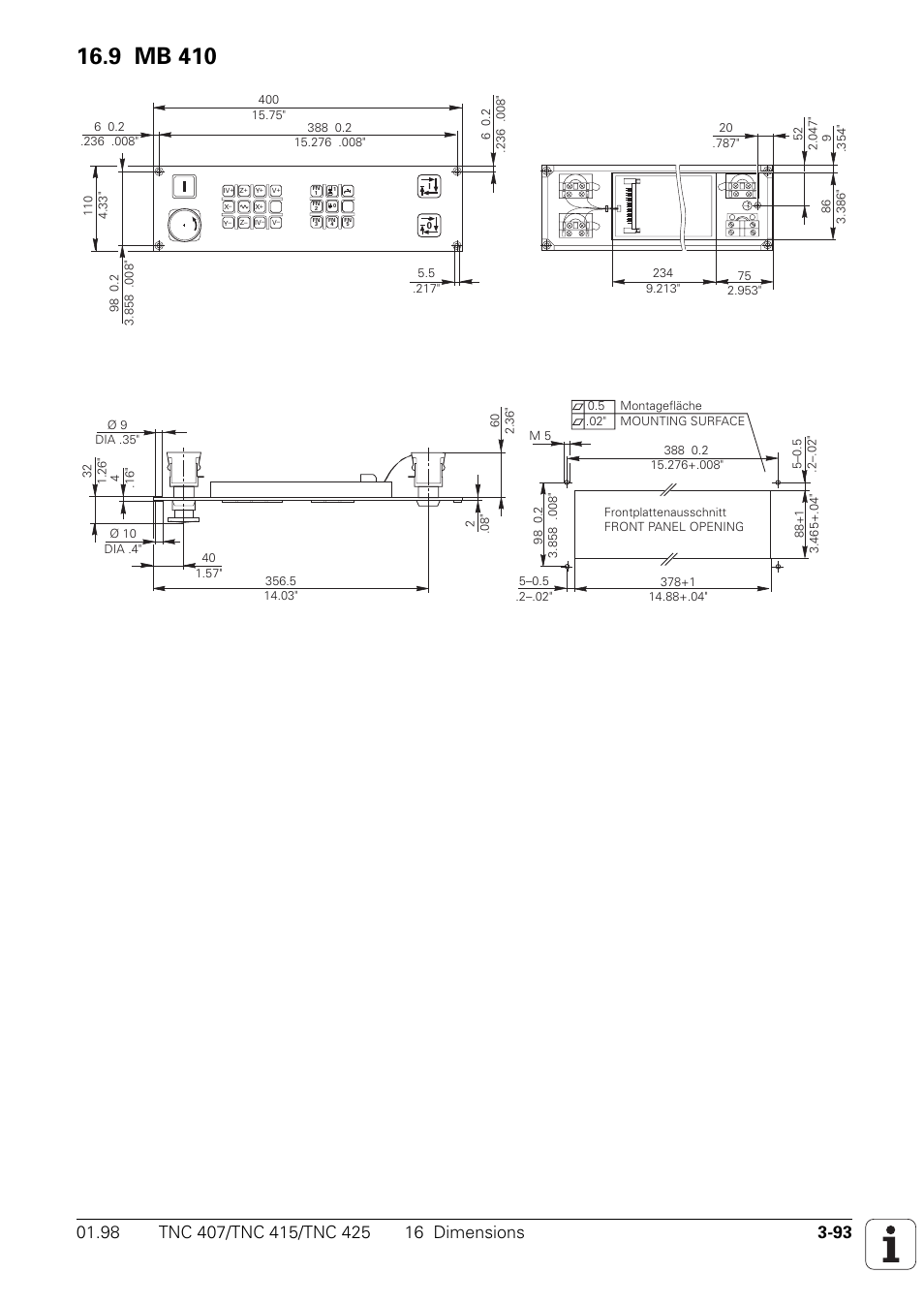 Mb 410, 9 mb 410 | HEIDENHAIN TNC 407 (243 020) Technical Manual User Manual | Page 122 / 752