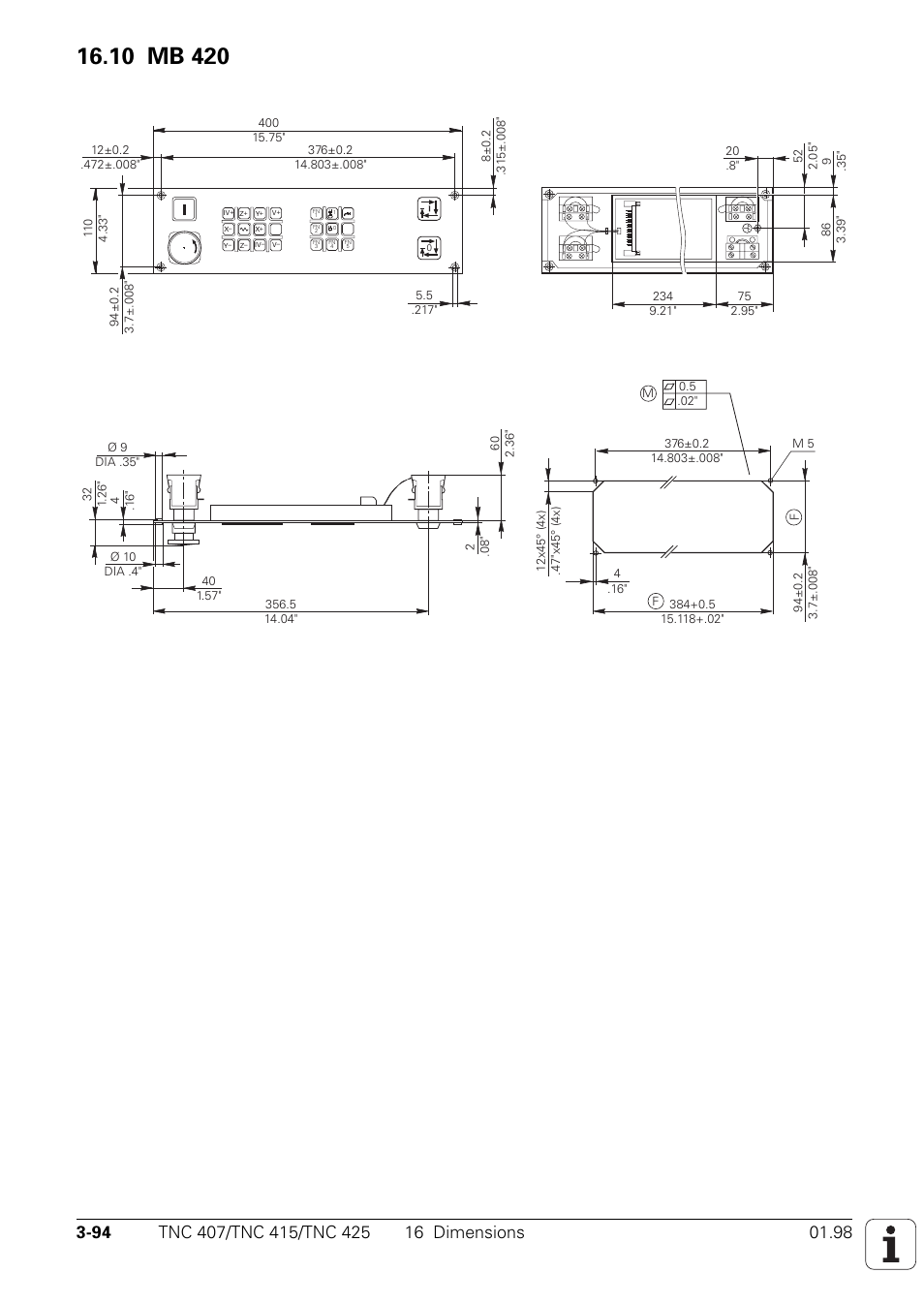 10 mb 420 | HEIDENHAIN TNC 407 (243 020) Technical Manual User Manual | Page 123 / 752
