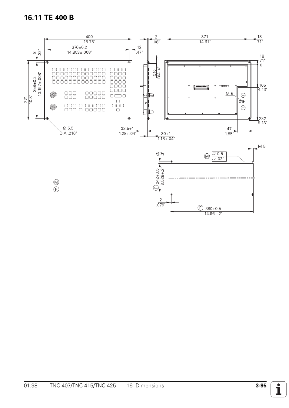 11 te 400 b | HEIDENHAIN TNC 407 (243 020) Technical Manual User Manual | Page 124 / 752