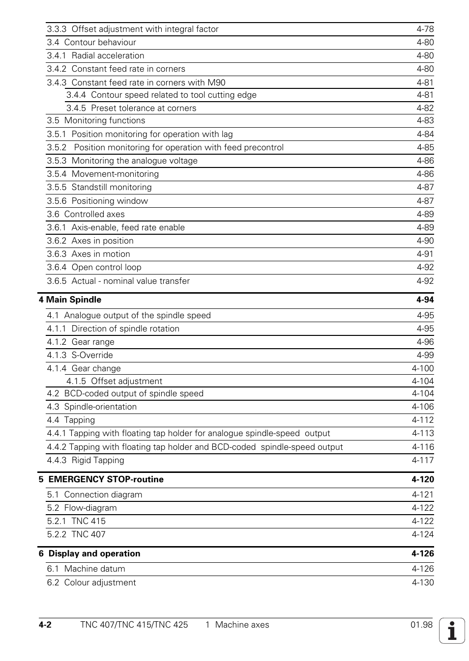 HEIDENHAIN TNC 407 (243 020) Technical Manual User Manual | Page 127 / 752
