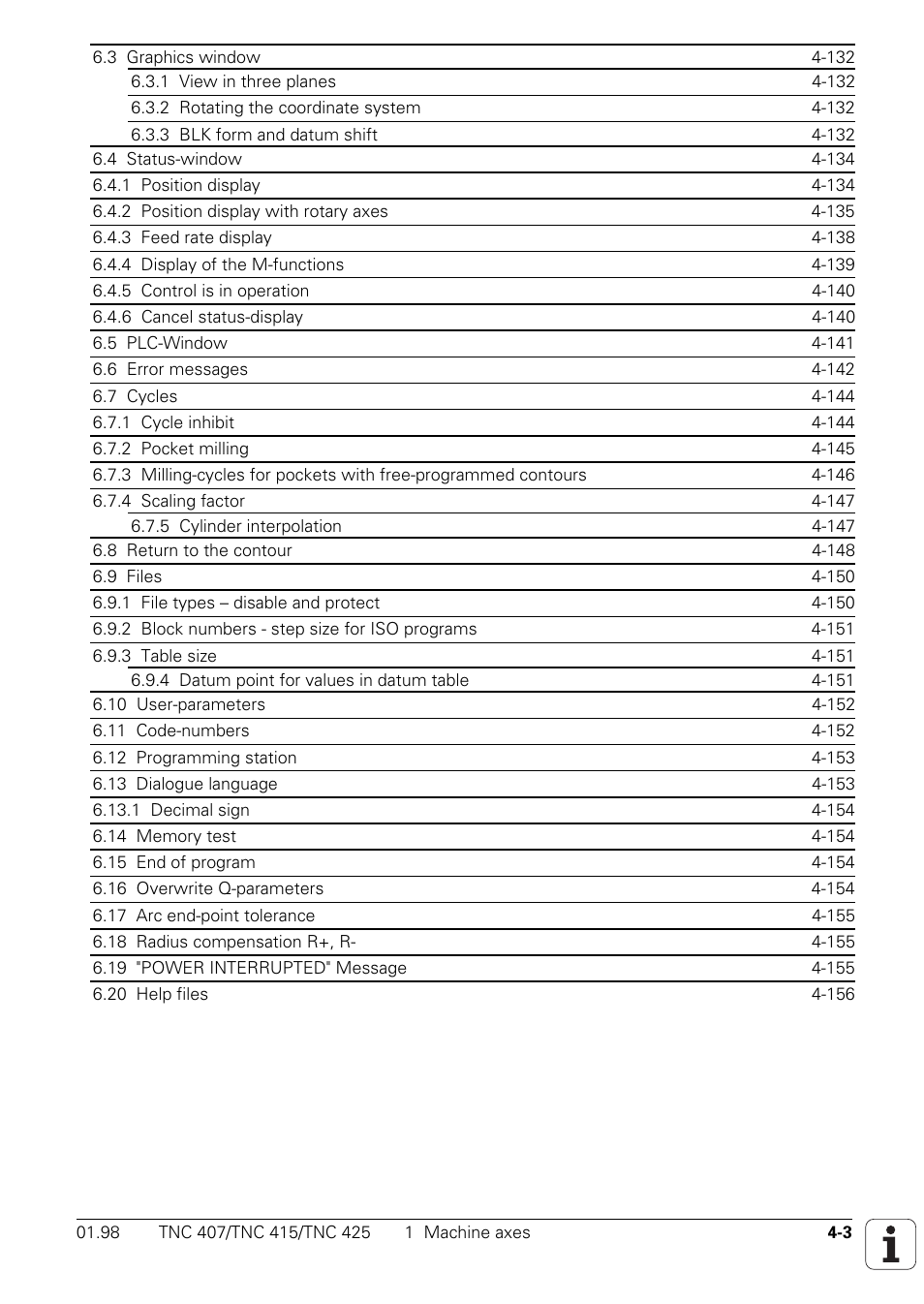 HEIDENHAIN TNC 407 (243 020) Technical Manual User Manual | Page 128 / 752