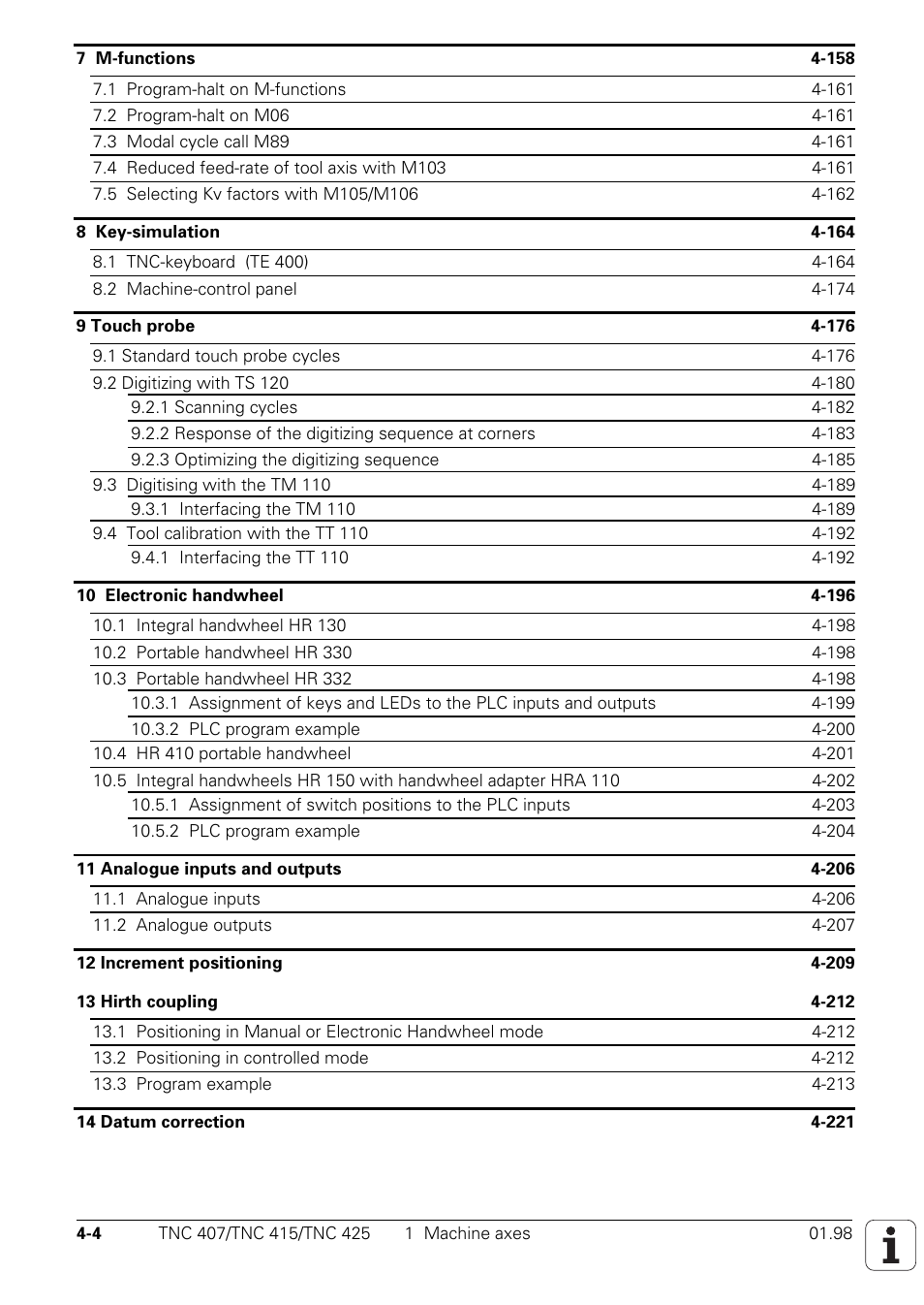 HEIDENHAIN TNC 407 (243 020) Technical Manual User Manual | Page 129 / 752