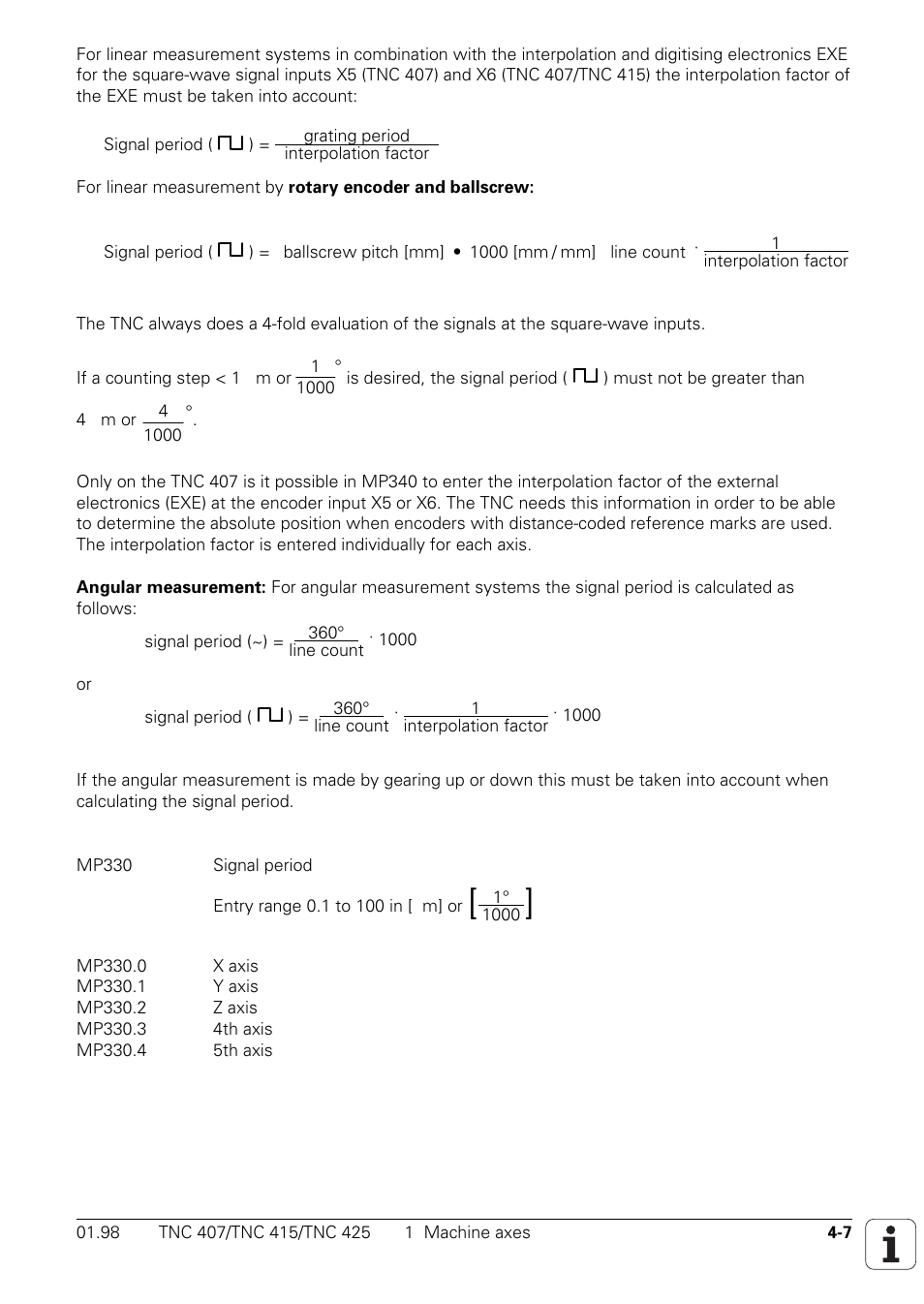 HEIDENHAIN TNC 407 (243 020) Technical Manual User Manual | Page 132 / 752