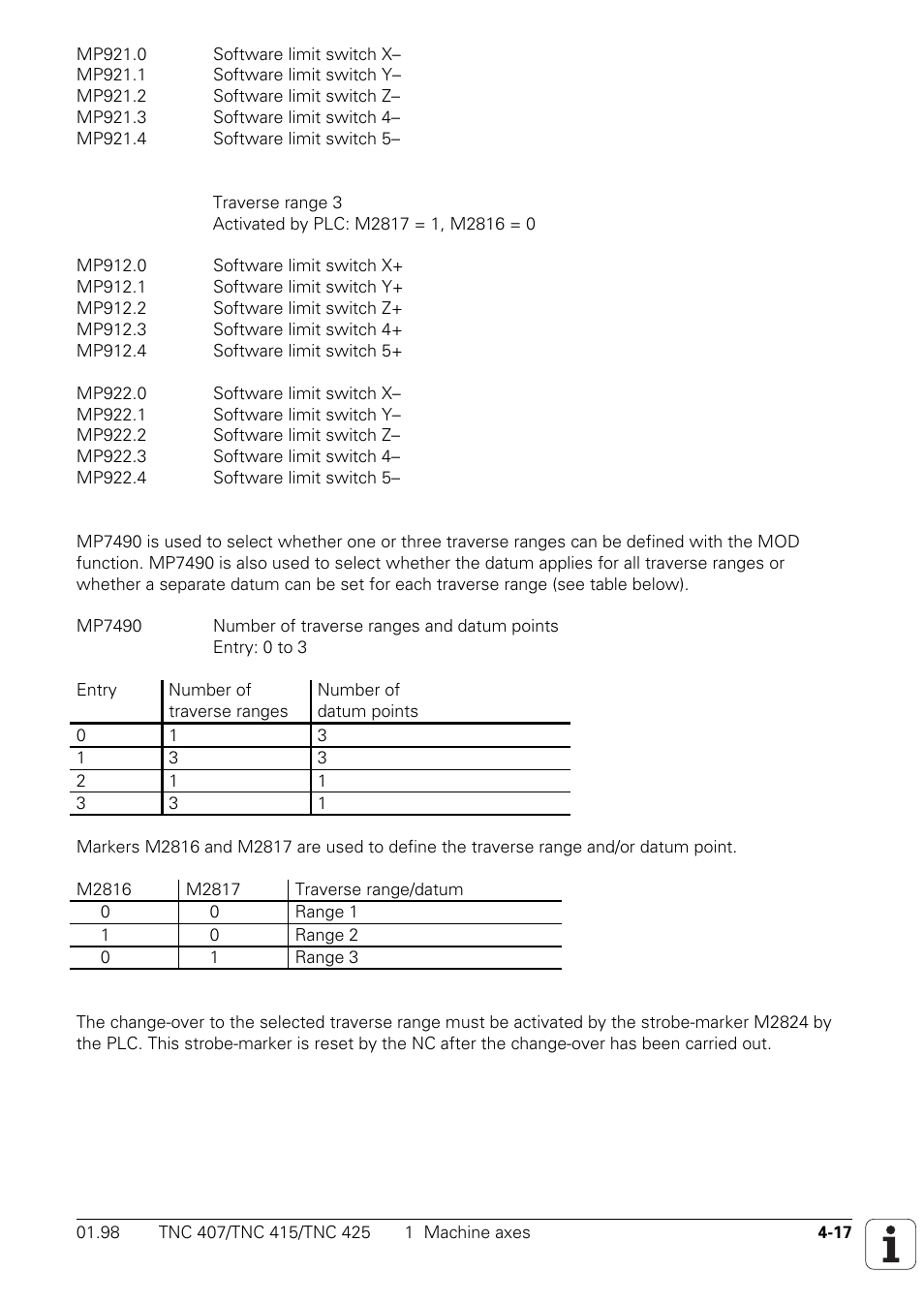 HEIDENHAIN TNC 407 (243 020) Technical Manual User Manual | Page 142 / 752