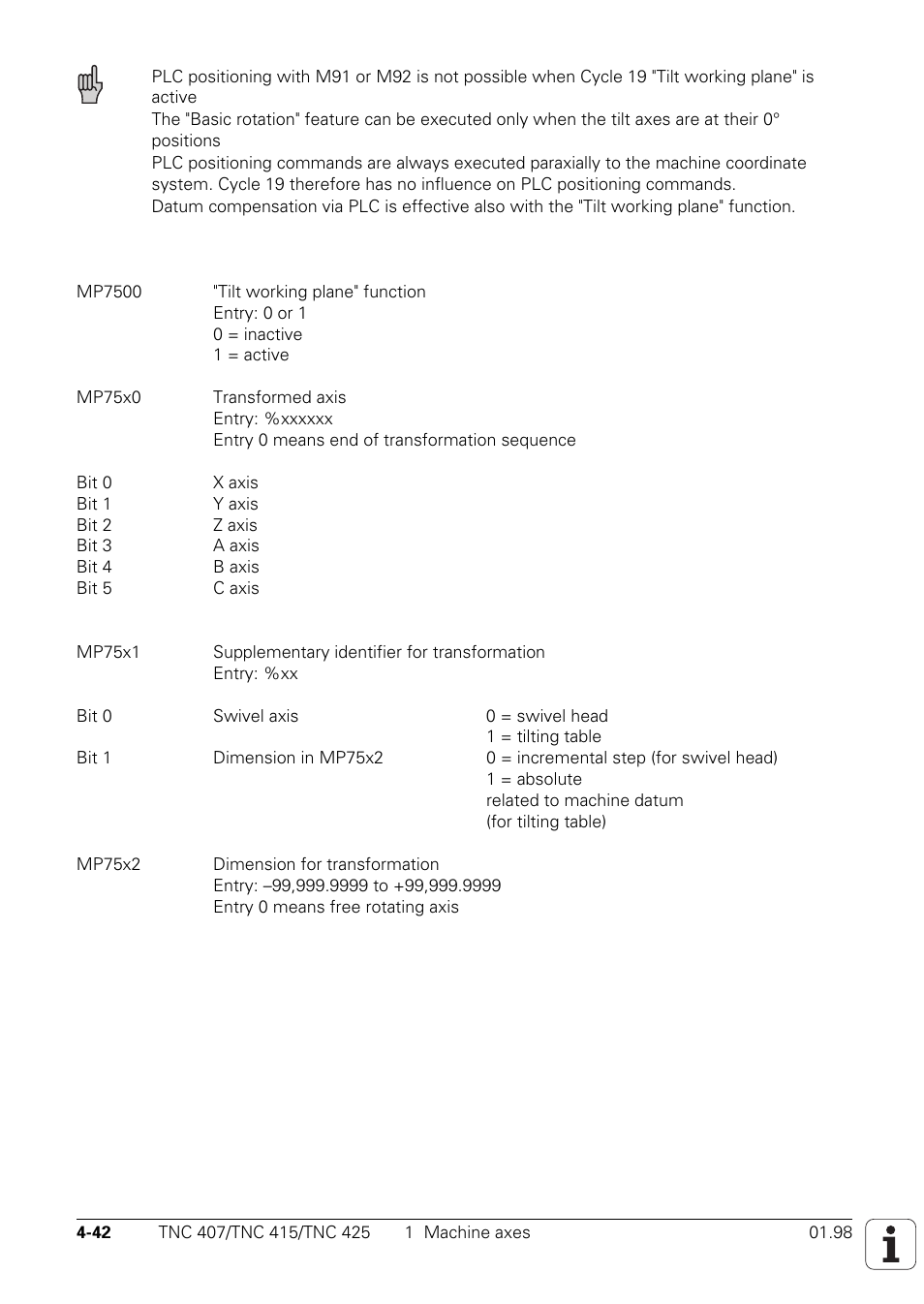 HEIDENHAIN TNC 407 (243 020) Technical Manual User Manual | Page 167 / 752