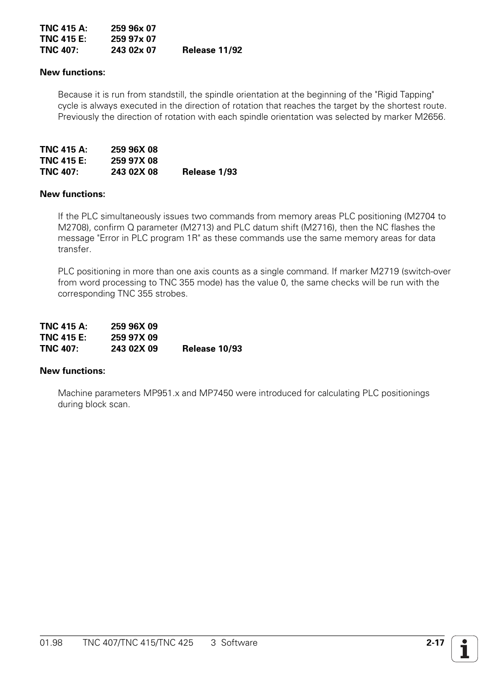 HEIDENHAIN TNC 407 (243 020) Technical Manual User Manual | Page 21 / 752