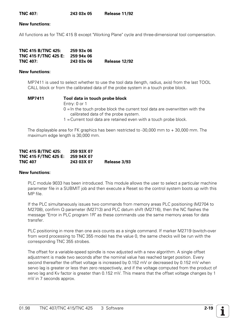 HEIDENHAIN TNC 407 (243 020) Technical Manual User Manual | Page 23 / 752