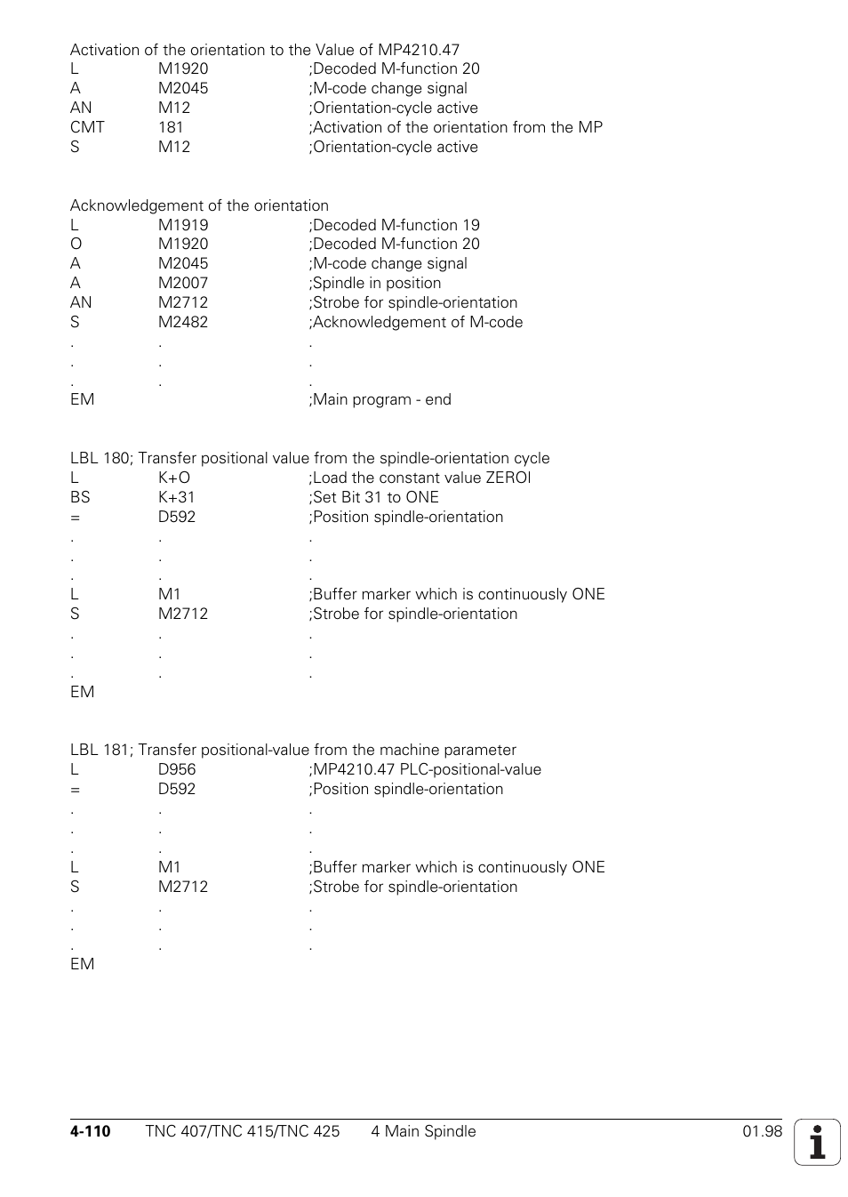 HEIDENHAIN TNC 407 (243 020) Technical Manual User Manual | Page 235 / 752