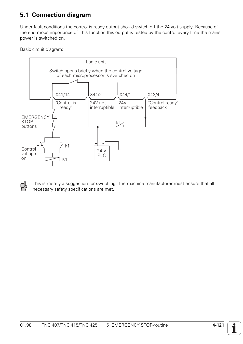 1 connection diagram | HEIDENHAIN TNC 407 (243 020) Technical Manual User Manual | Page 246 / 752