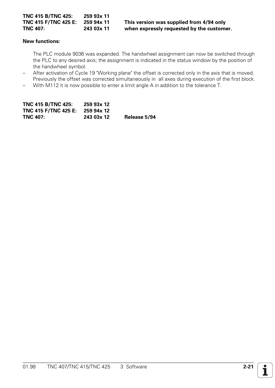 HEIDENHAIN TNC 407 (243 020) Technical Manual User Manual | Page 25 / 752