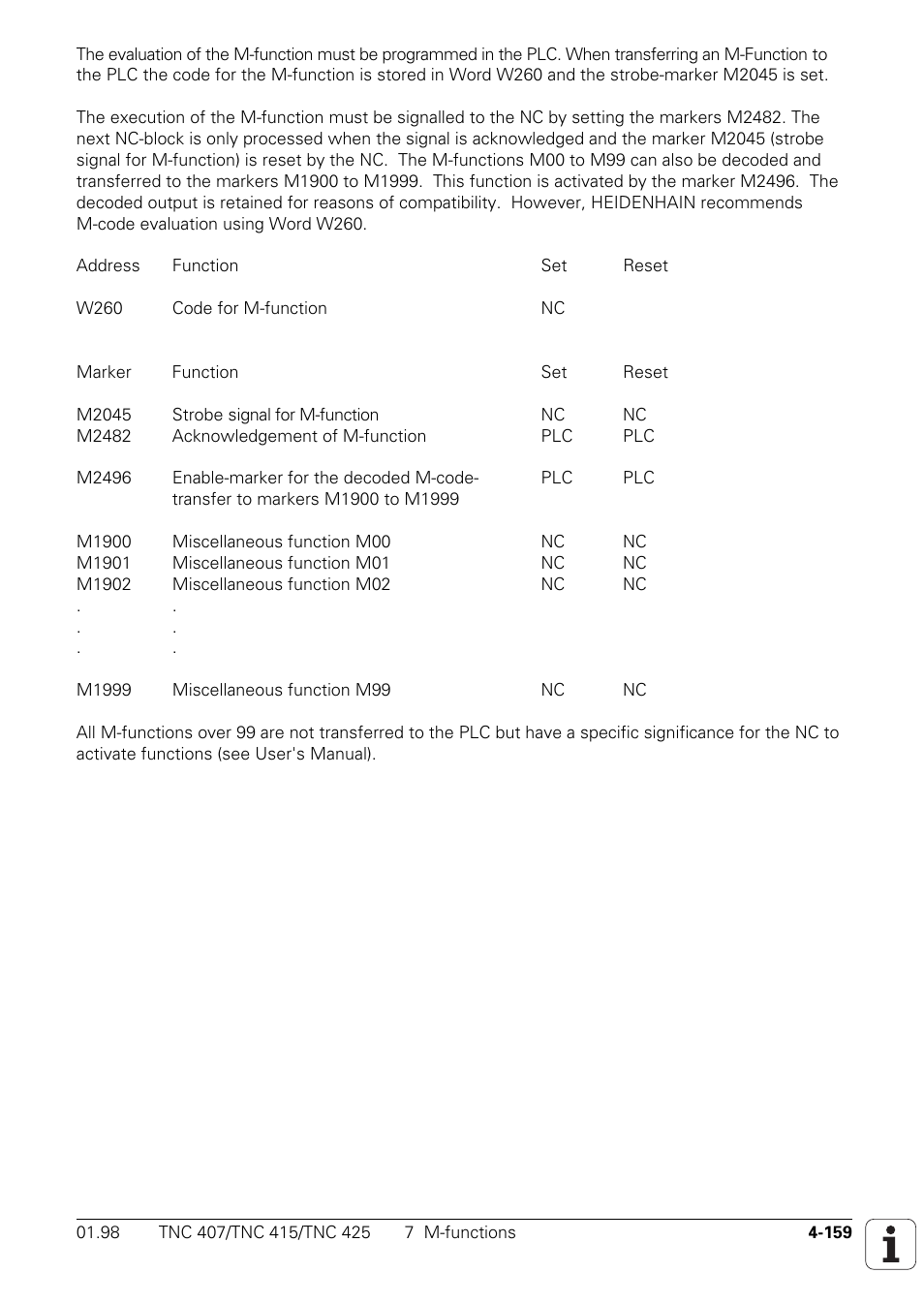 HEIDENHAIN TNC 407 (243 020) Technical Manual User Manual | Page 284 / 752