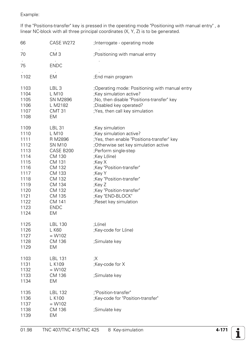 HEIDENHAIN TNC 407 (243 020) Technical Manual User Manual | Page 296 / 752