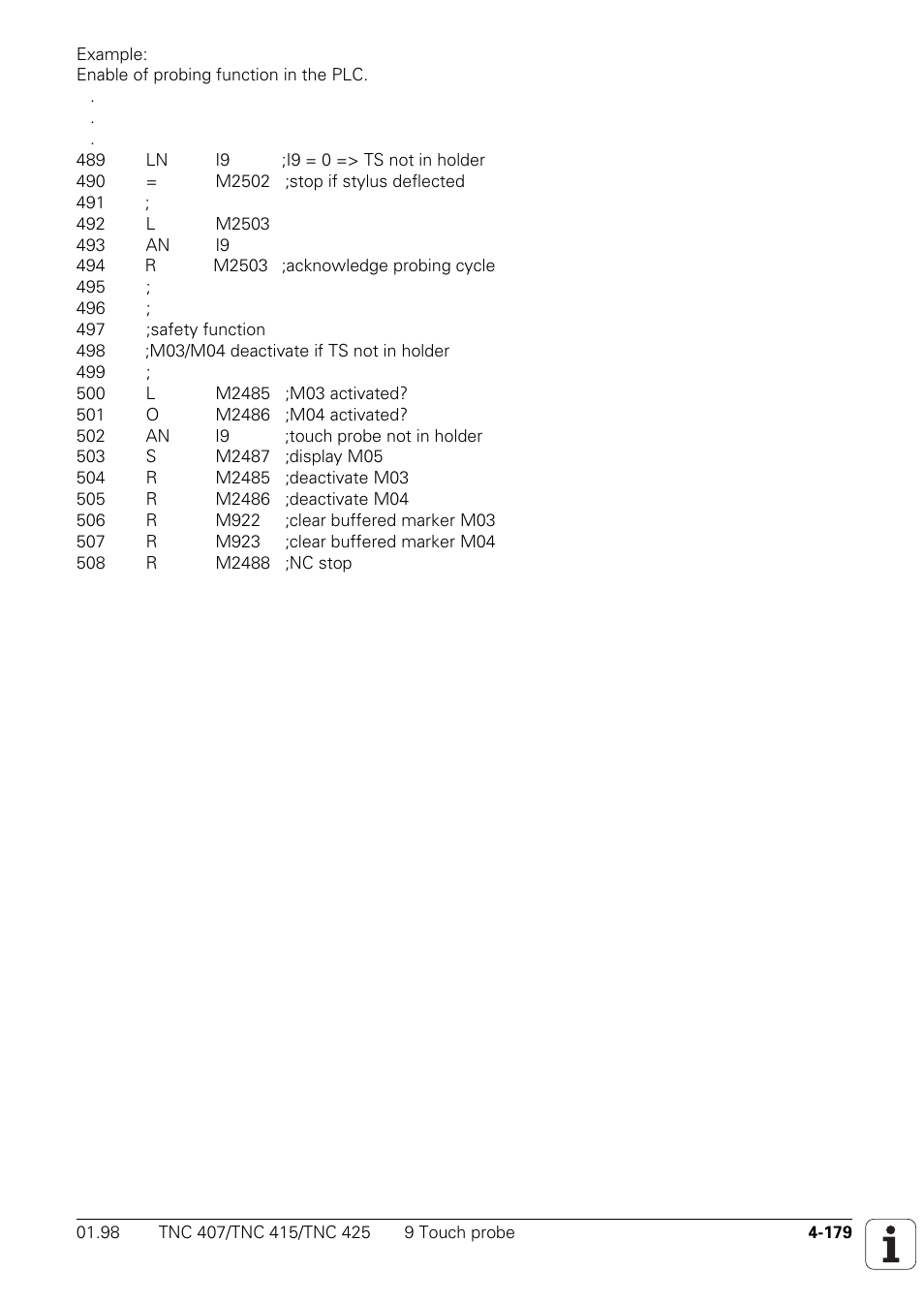 HEIDENHAIN TNC 407 (243 020) Technical Manual User Manual | Page 304 / 752