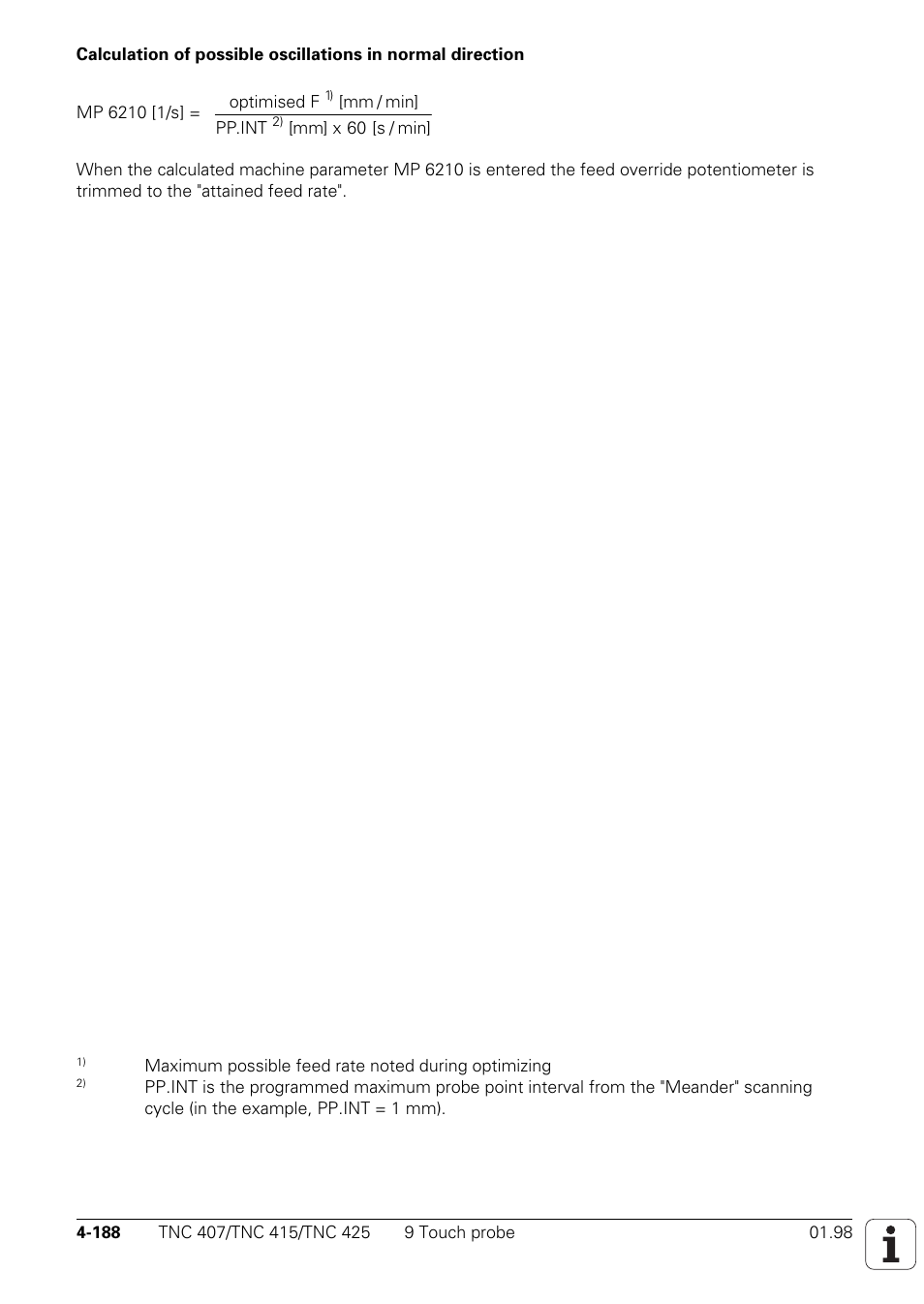 HEIDENHAIN TNC 407 (243 020) Technical Manual User Manual | Page 313 / 752